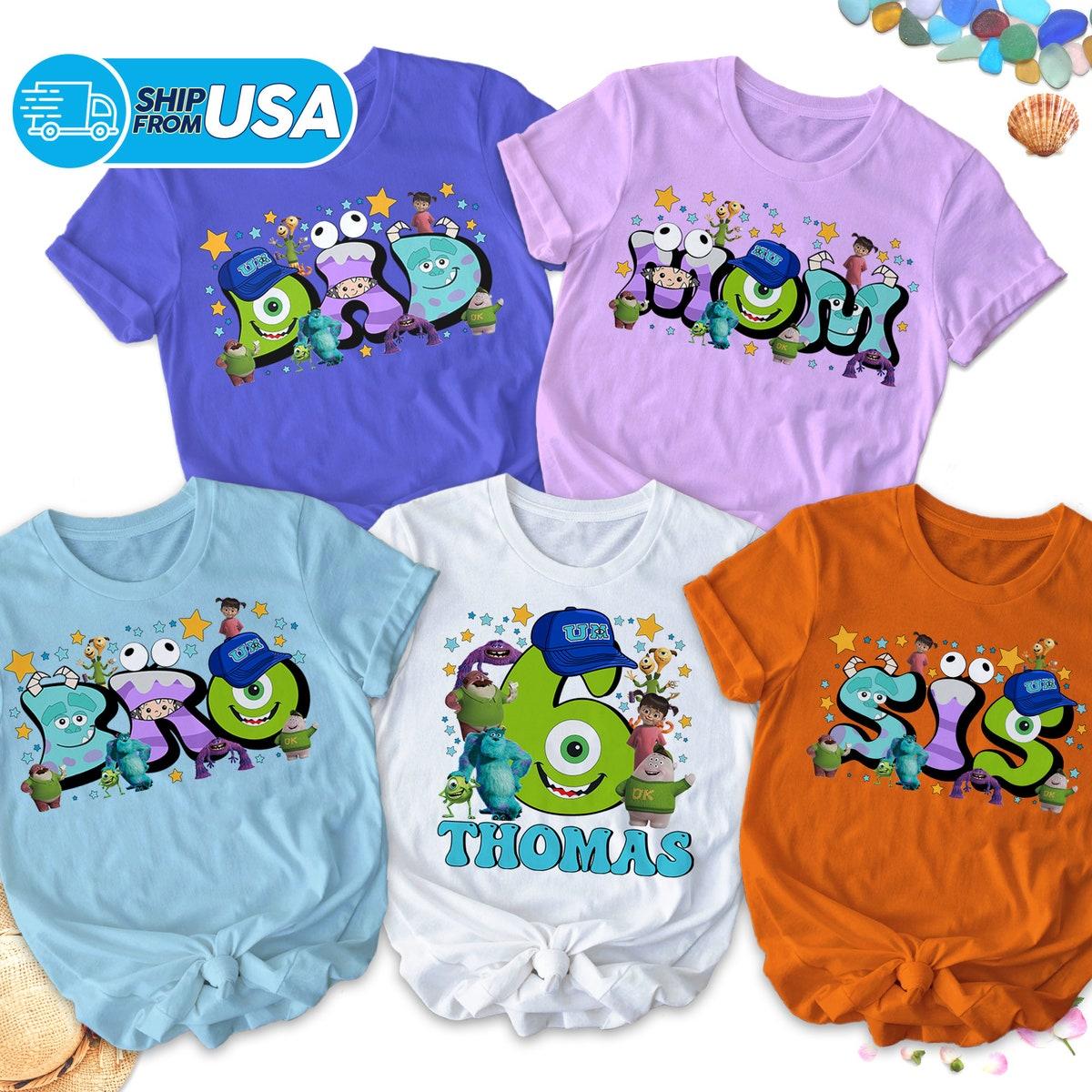 Personalized Monsters Inc Birthday Shirt 3