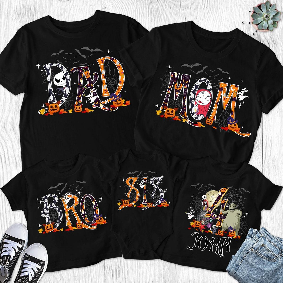 Personalized Nightmare Before Christmas Birthday Family Shirt 2