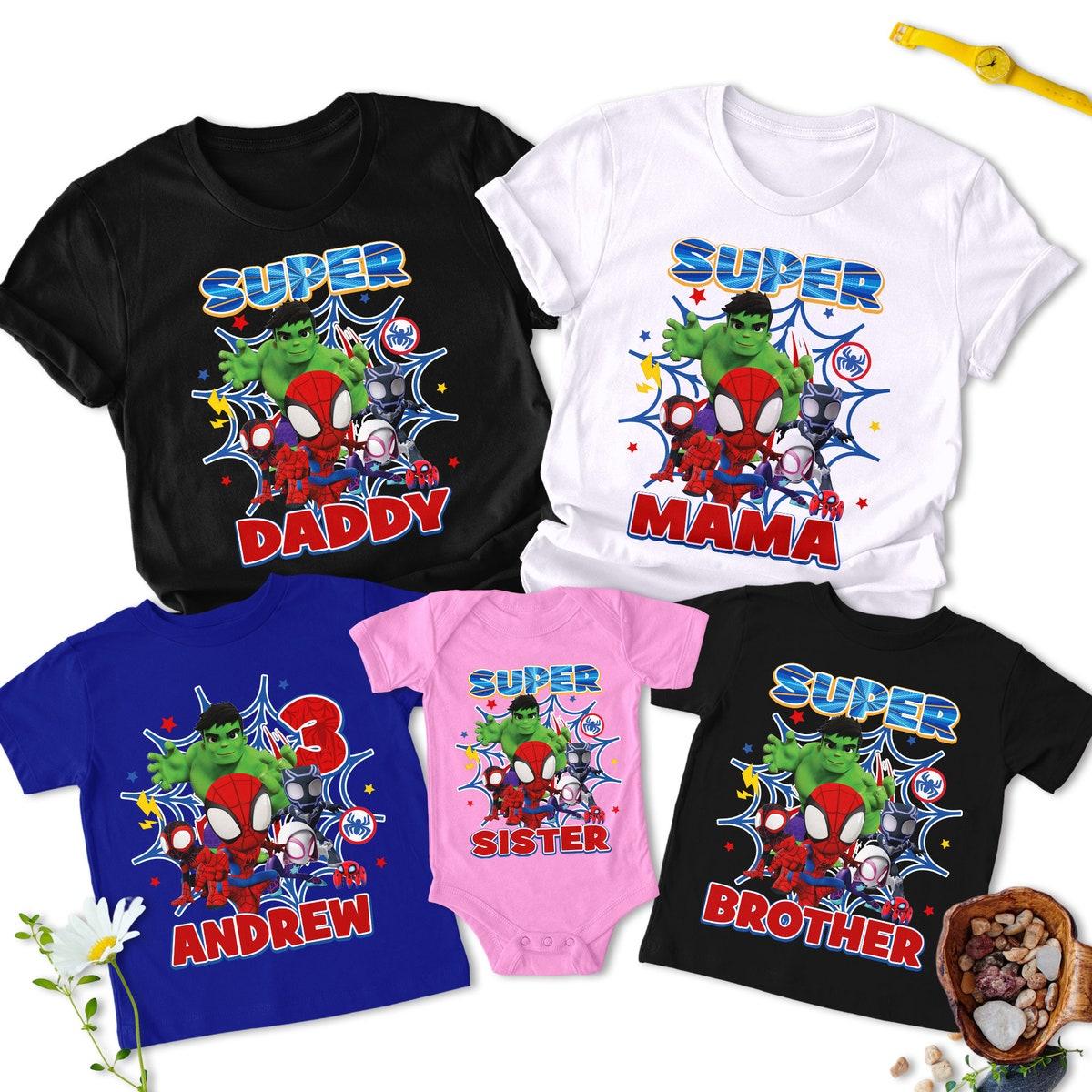 Personalized Spider And Amazing Friends Birthday Shirt 3