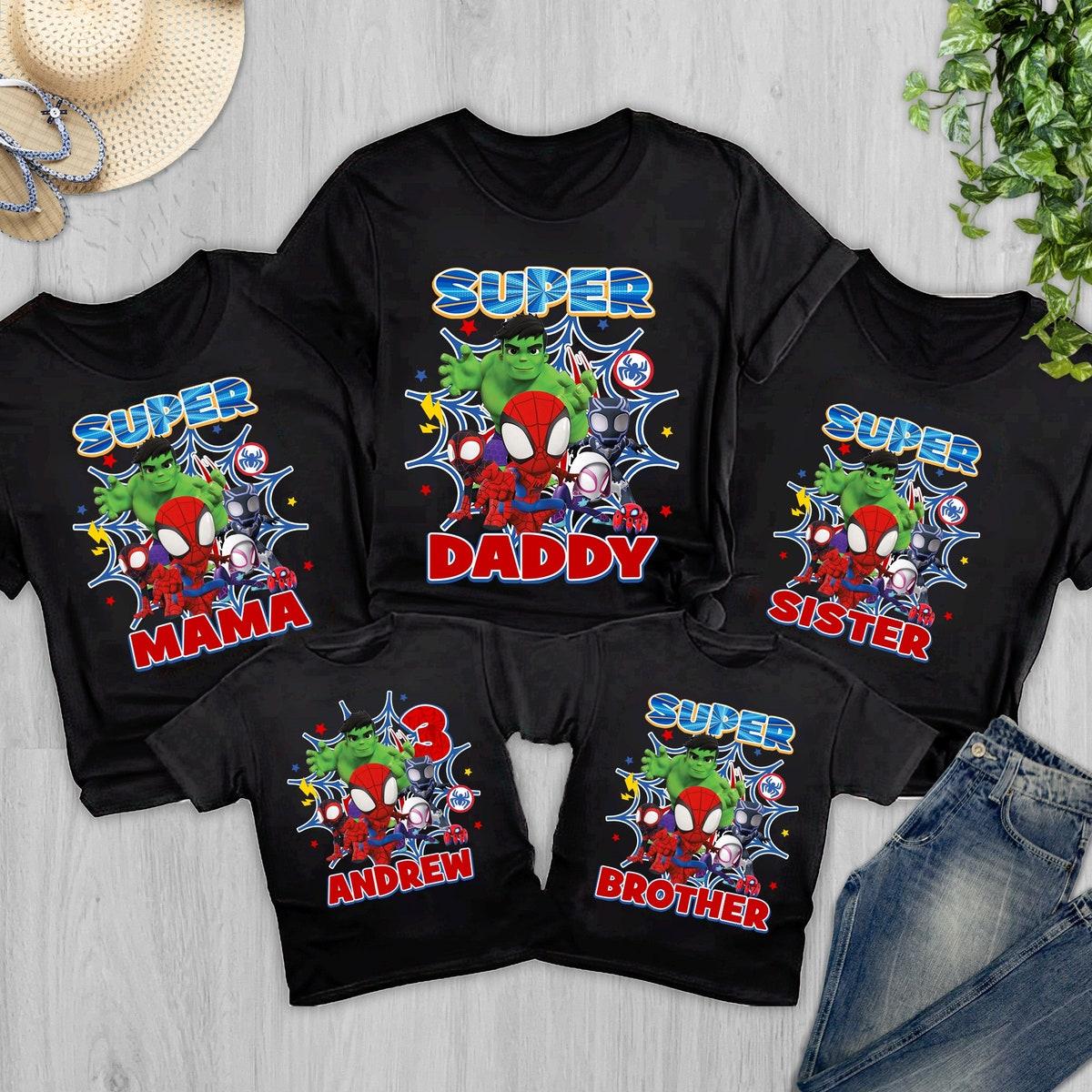 Personalized Spider And Amazing Friends Birthday Shirt 4