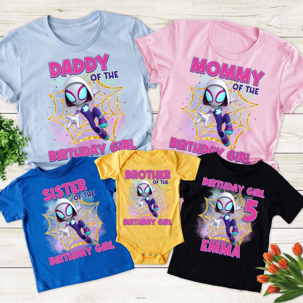 Personalized Spider Ghost Gwen Party Matching Shirt 3