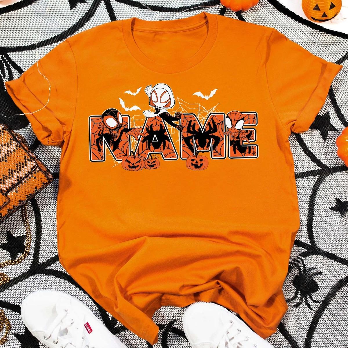 Personalized Spider Hero And Friends Halloween Family Matching Shirt 3