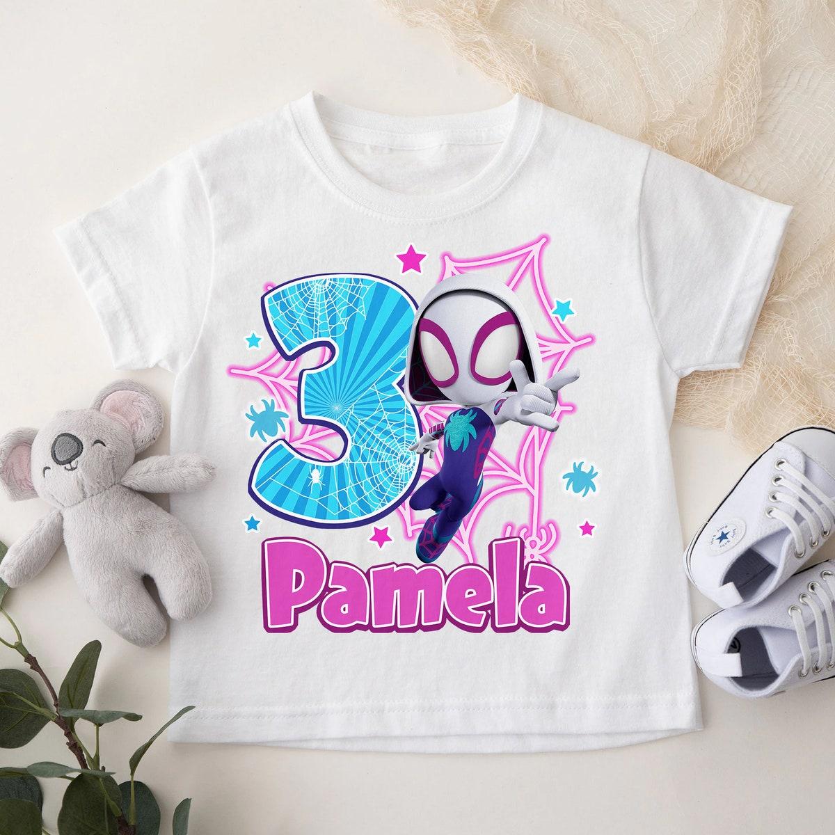 Personalized Spider Superhero Matching Family Birthday Shirt 2