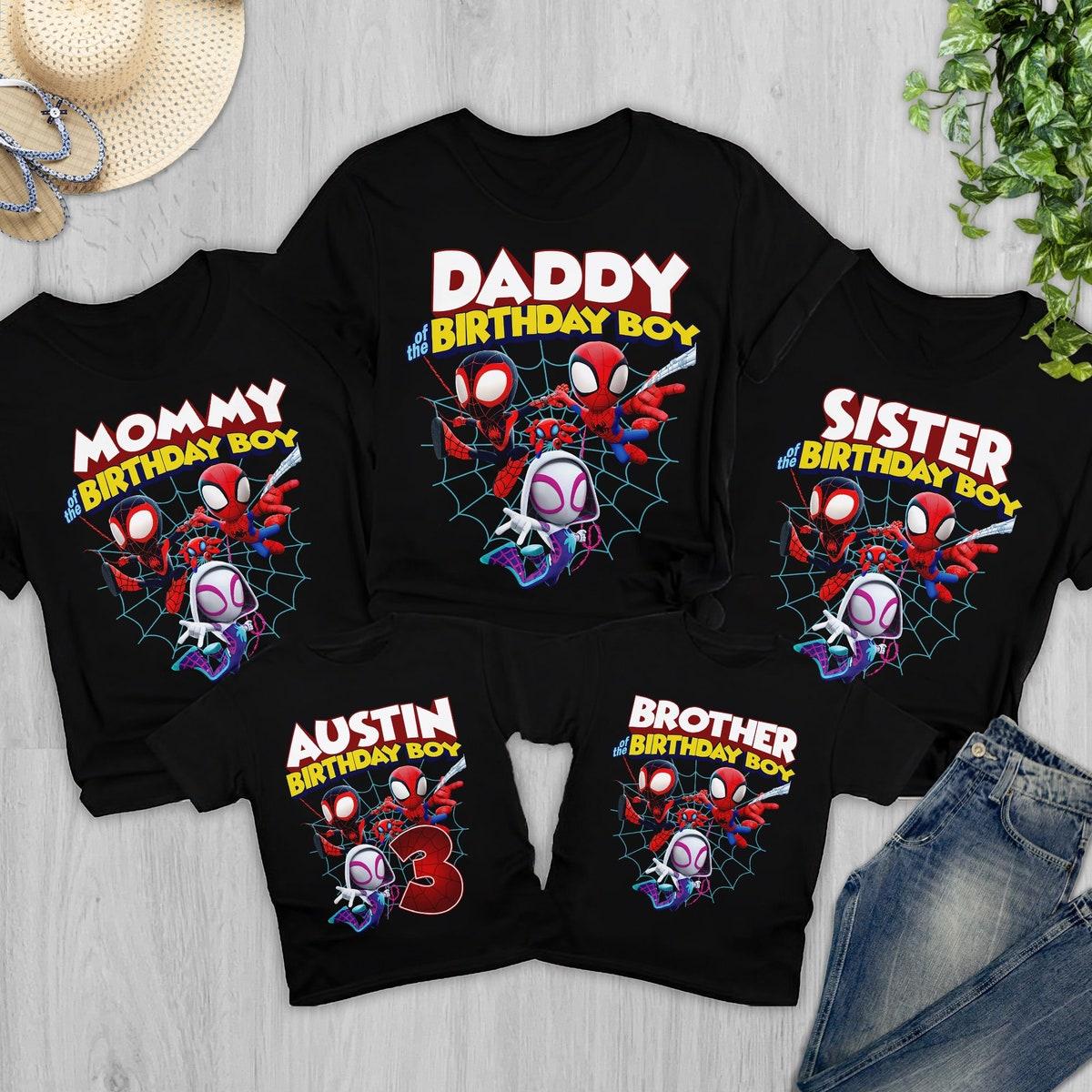 Personalized Spidey And His Amazing Friends Birthday Boy Shirt 1