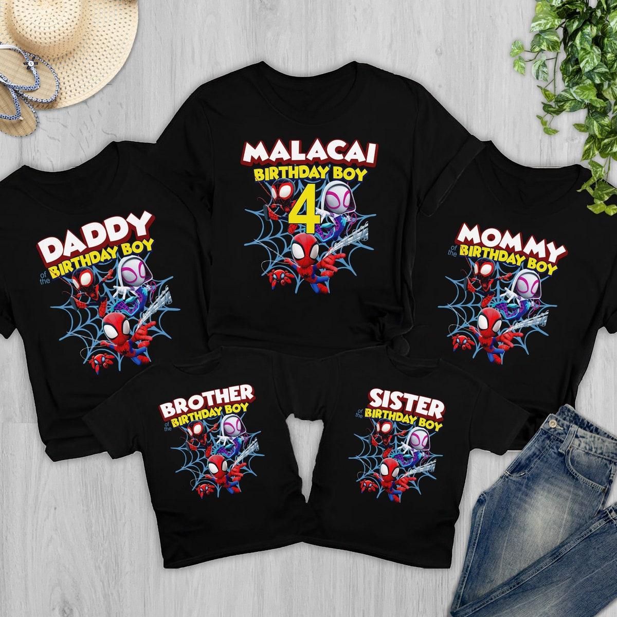 Personalized Spidey And His Amazing Friends Birthday Family Shirt 1