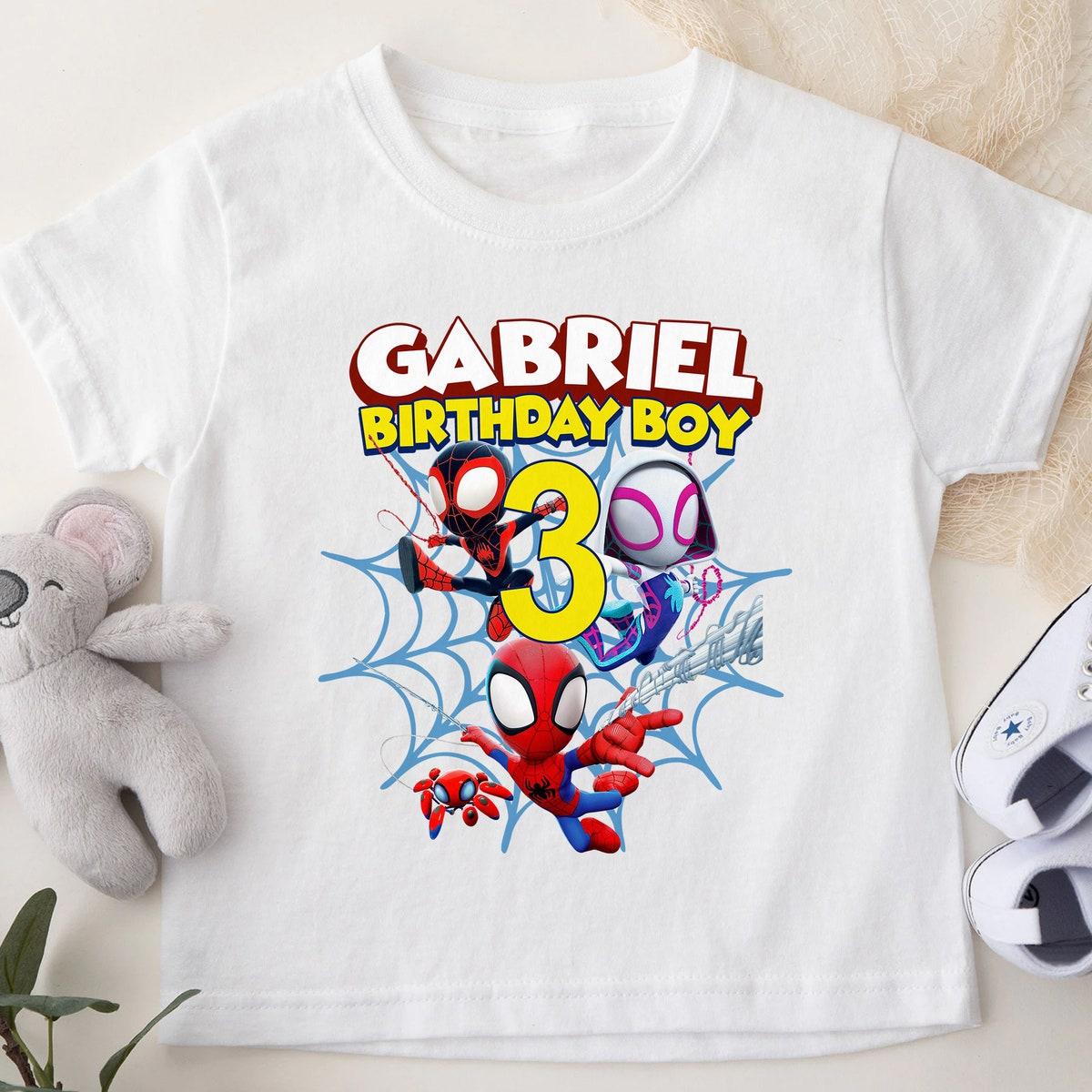 Personalized Spidey And His Amazing Friends Birthday Family Shirt 3