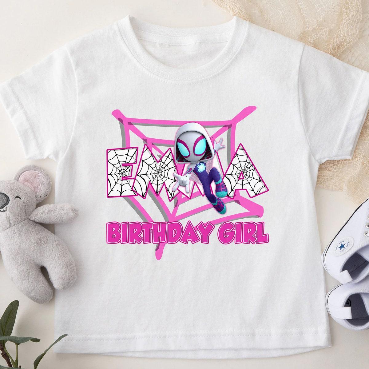 Personalized Spidey Birthday Family Spider Amazing Friends Birthday Girl Shirt 3