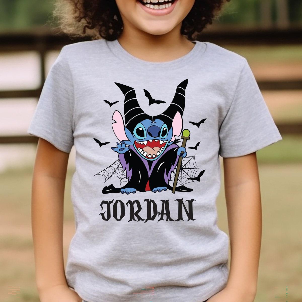 Personalized Stitch Halloween Stitch Maleficent Shirt 1