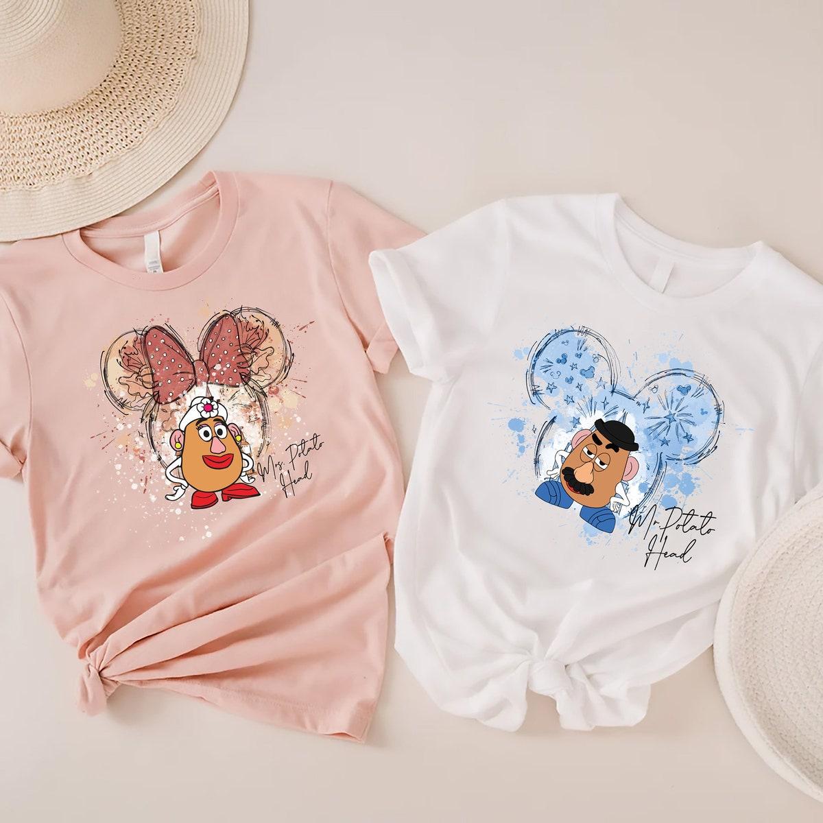 Personalized Watercolor Mickey Minnie Shirt 3