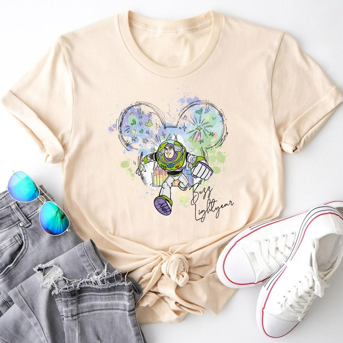 Personalized Watercolor Mickey Minnie Shirt 6