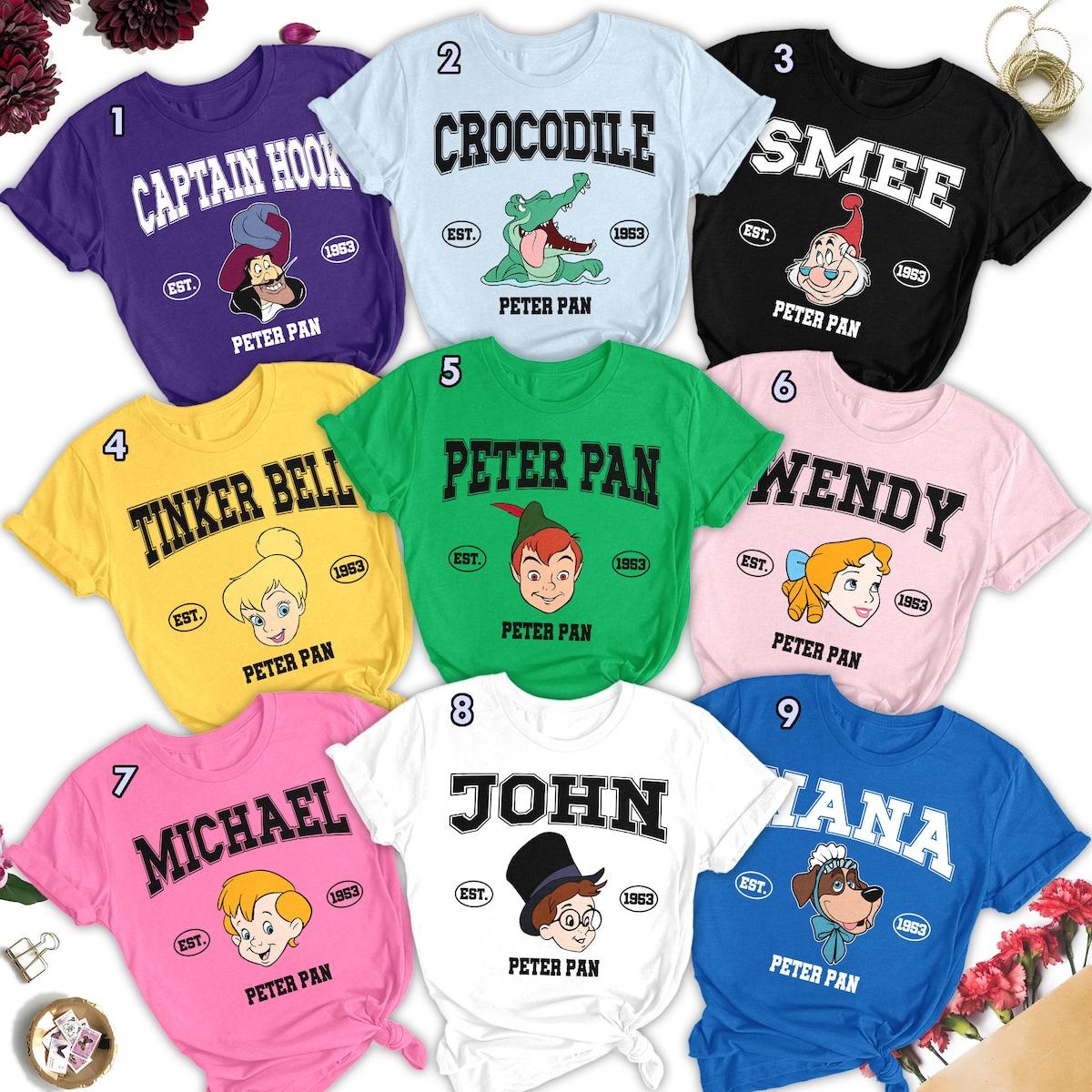 Peter Pan Characters Est Group Of Fairytale Matching Shirt 1