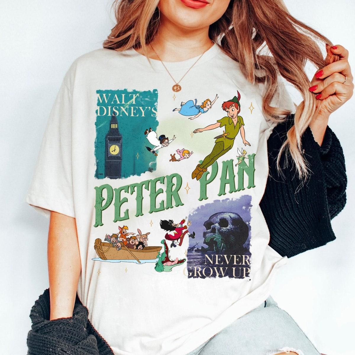 Peter Pan Characters Never Grow Up Tinker Bell Shirt 2