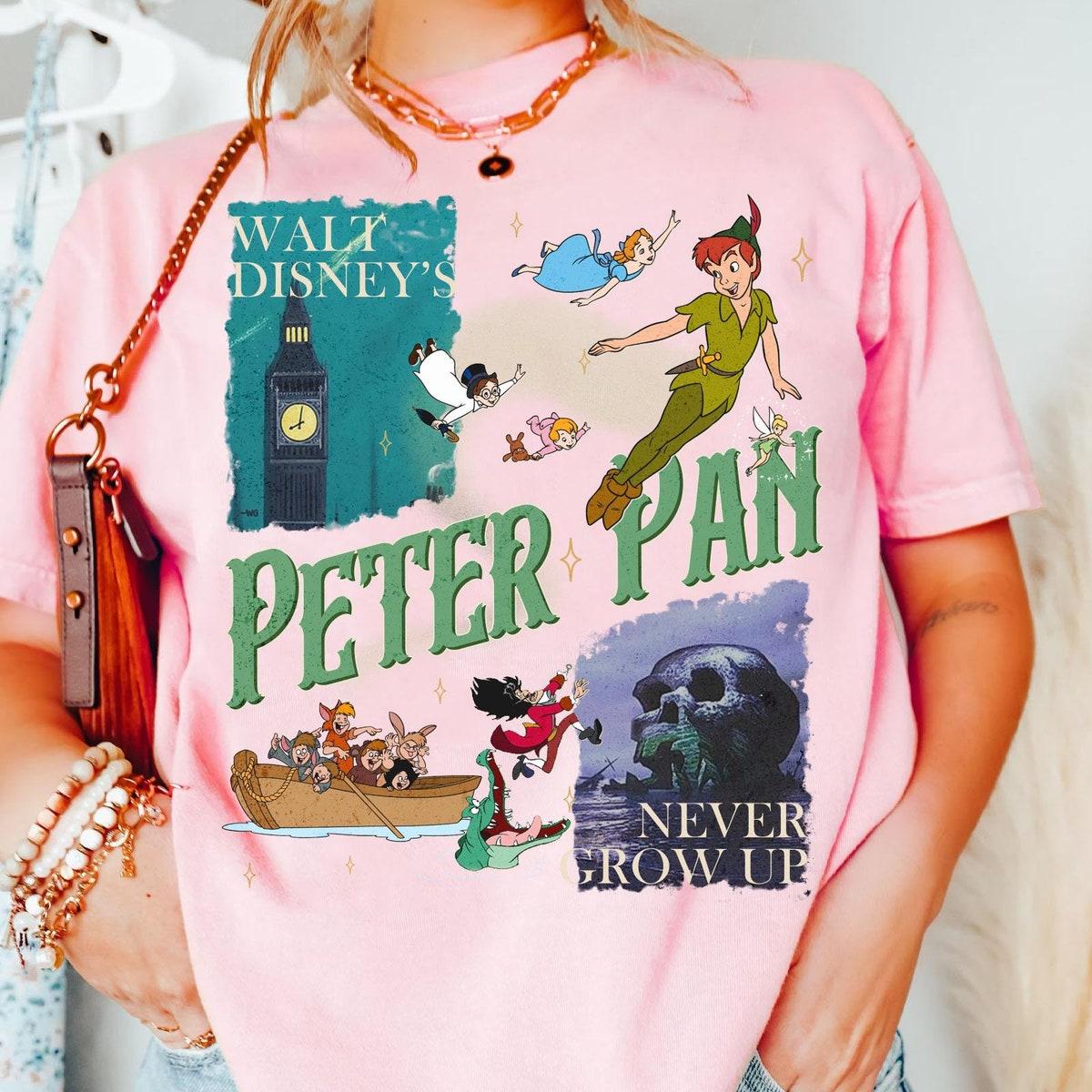 Peter Pan Characters Never Grow Up Tinker Bell Shirt 3