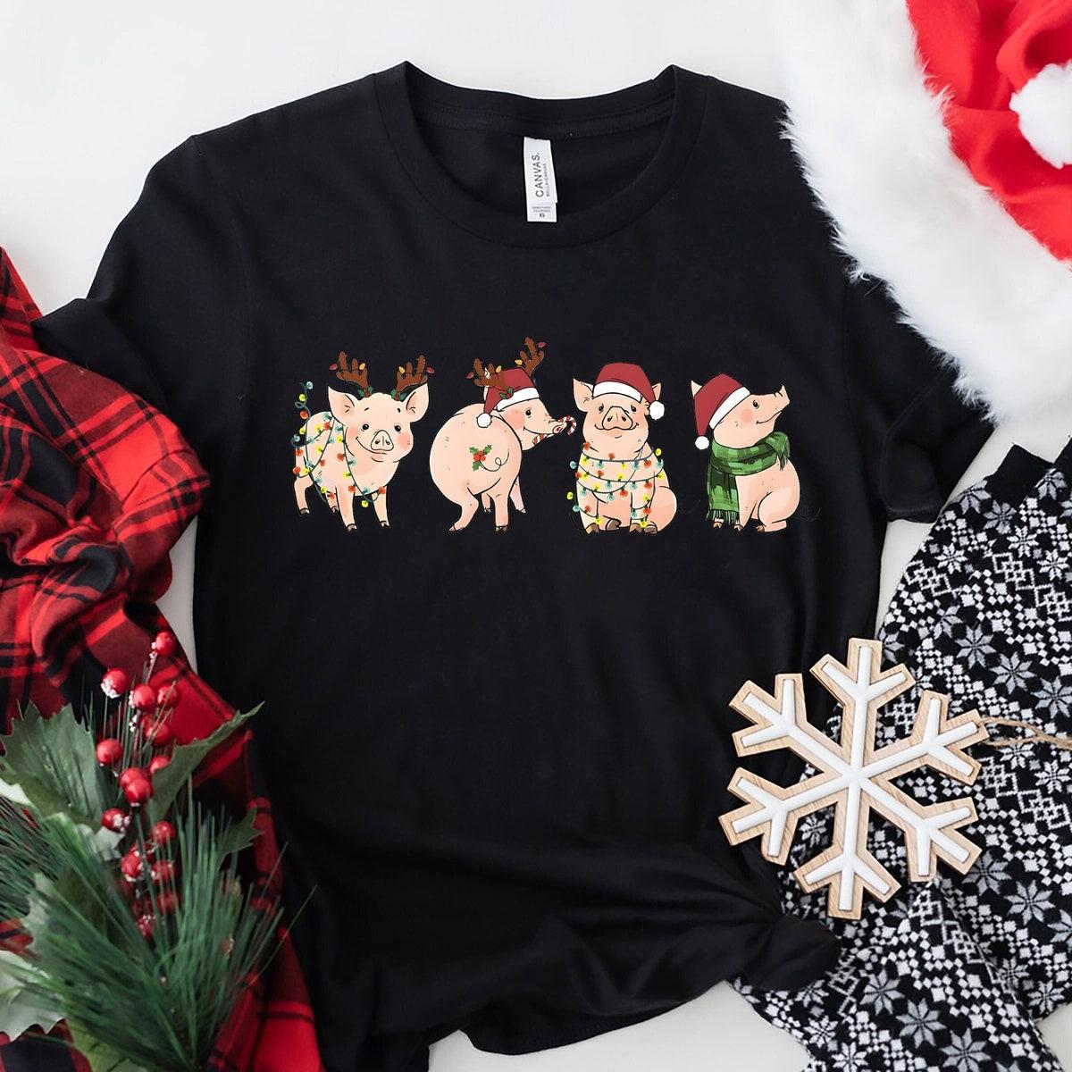 Pig Christmas Farm Shirt 1