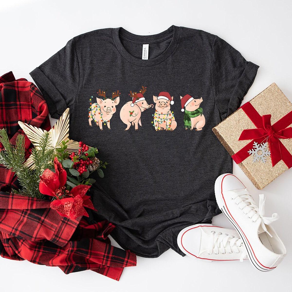 Pig Christmas Farm Shirt 2