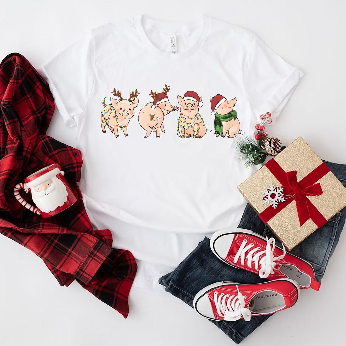 Pig Christmas Farm Shirt 3