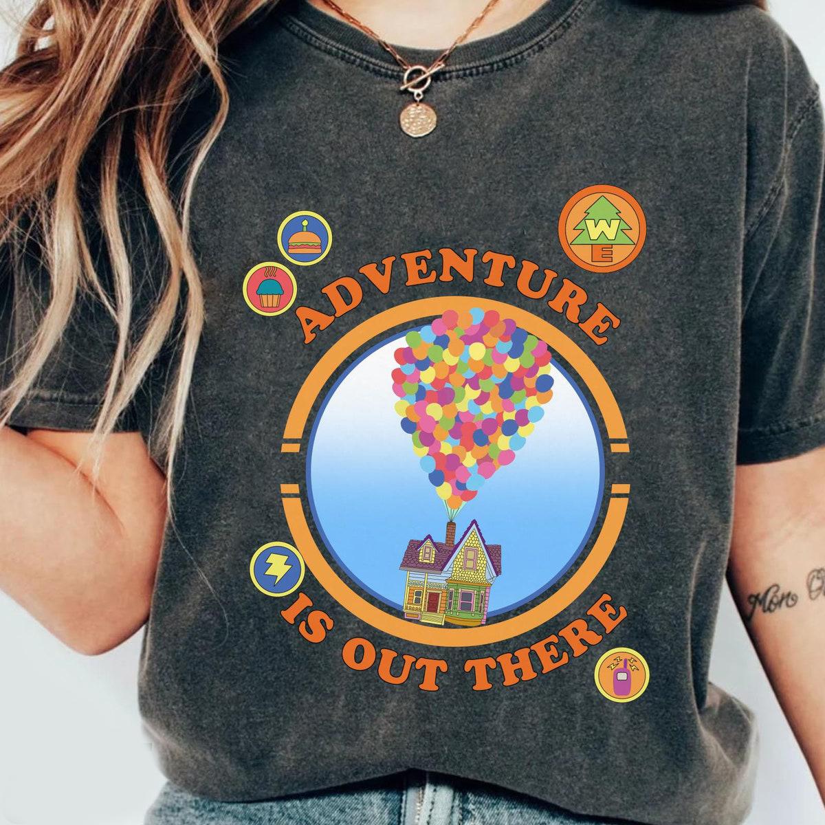 Pixar Up Adventure House Circle Logo Graphic Shirt 1