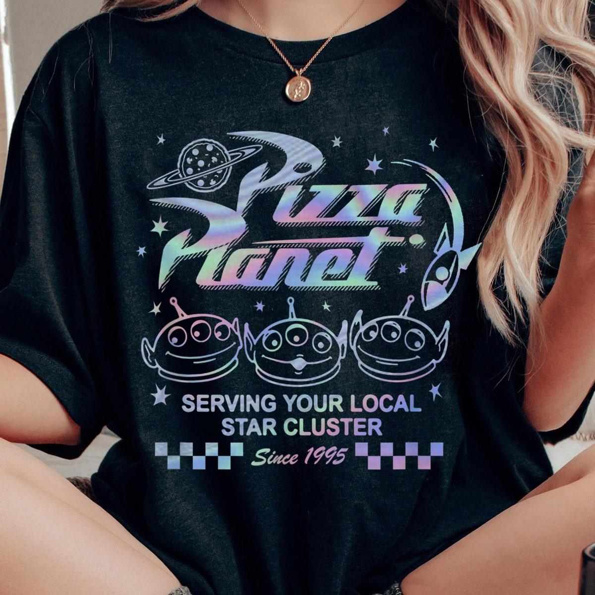 Pizza Planet Aliens Hologram Toy Story Shirt 1