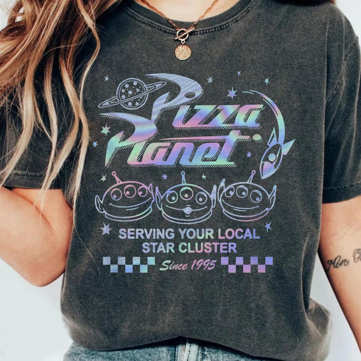 Pizza Planet Aliens Hologram Toy Story Shirt 2