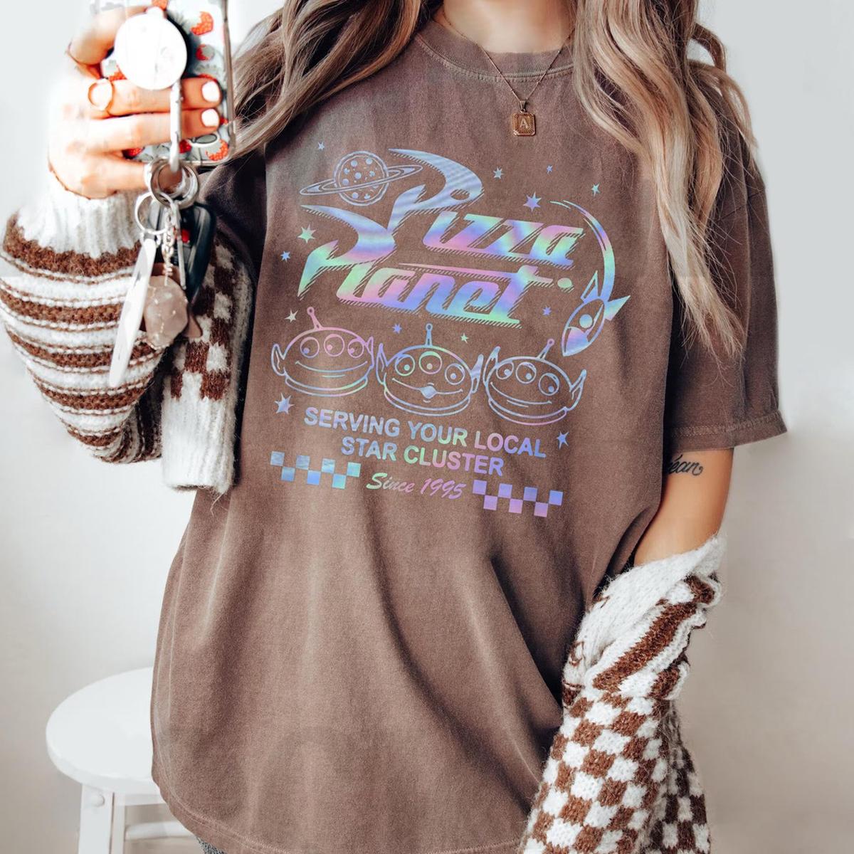 Pizza Planet Aliens Hologram Toy Story Shirt 6