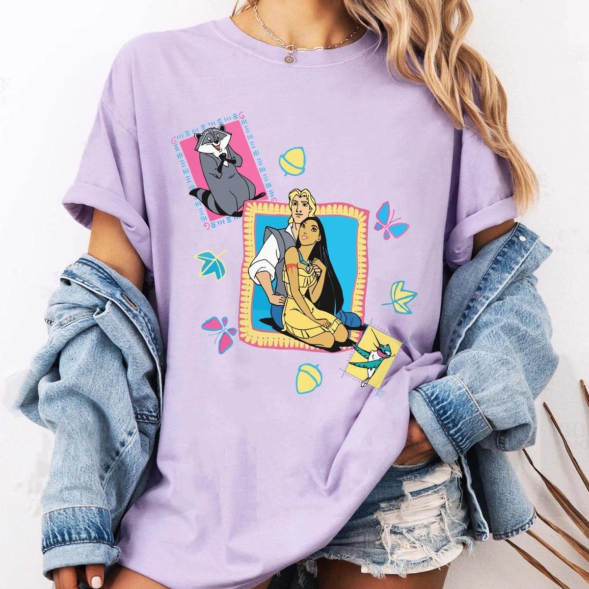 Pocahontas Captain John Smith Meeko Racoon Flit Bird Shirt 5