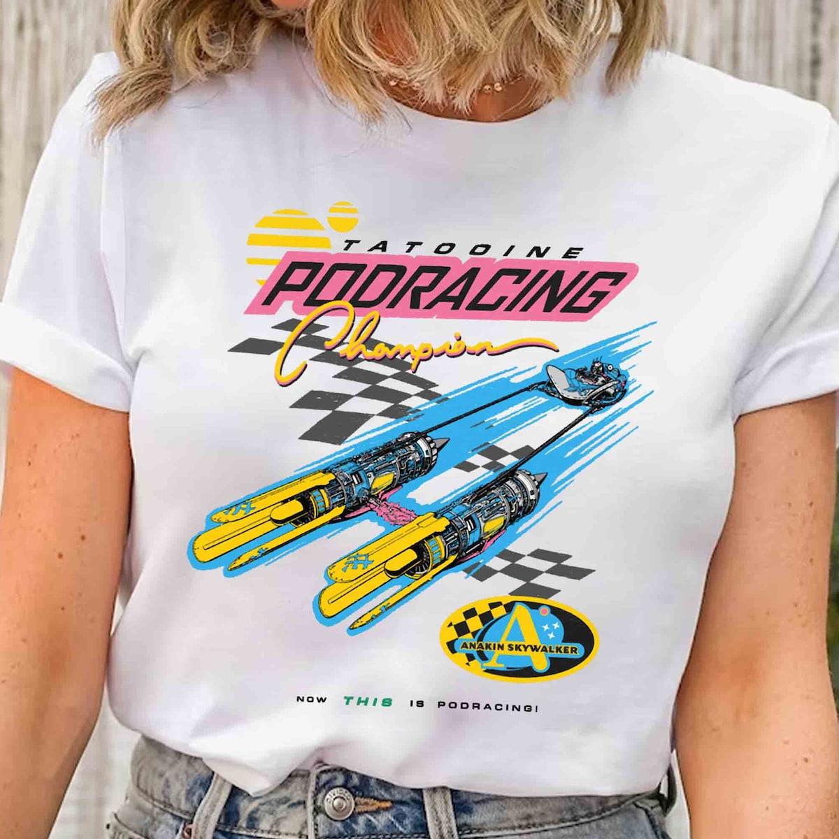 Pod Racing Champion Neon Space Racer Star Wars Shirt 1