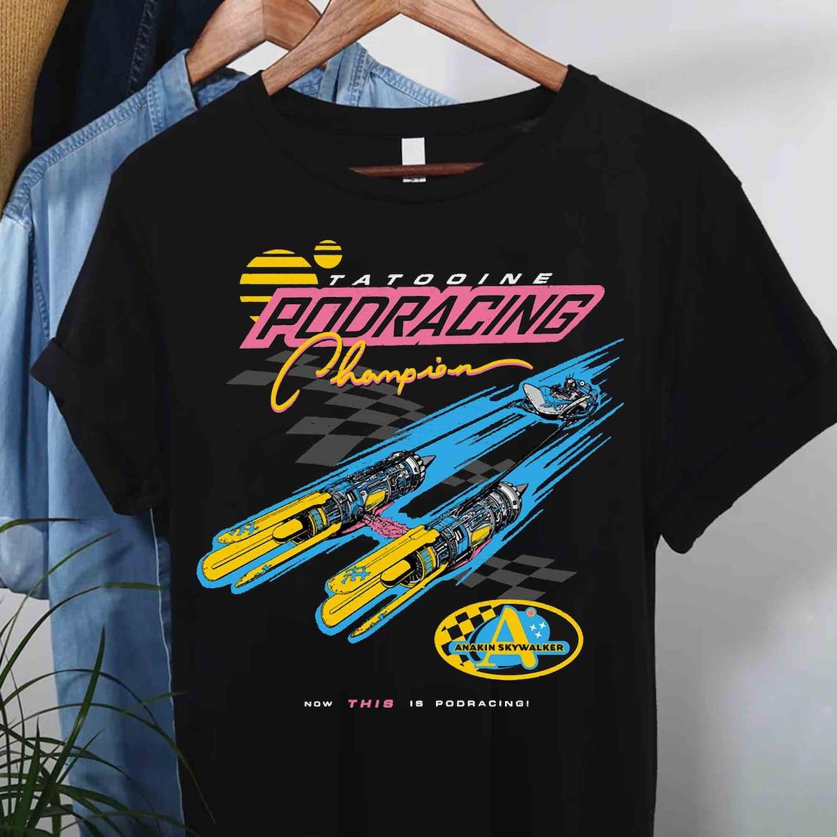 Pod Racing Champion Neon Space Racer Star Wars Shirt 2