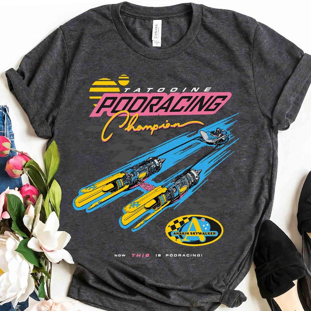 Pod Racing Champion Neon Space Racer Star Wars Shirt 3