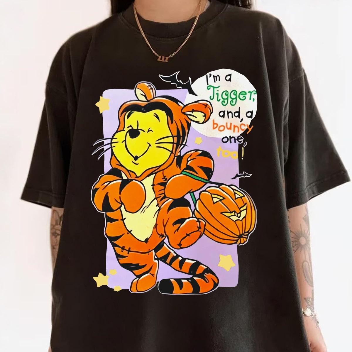 Pooh Bear Costume Tigger Disney Winnie The Pooh Halloween Pumpkin Shirt 6