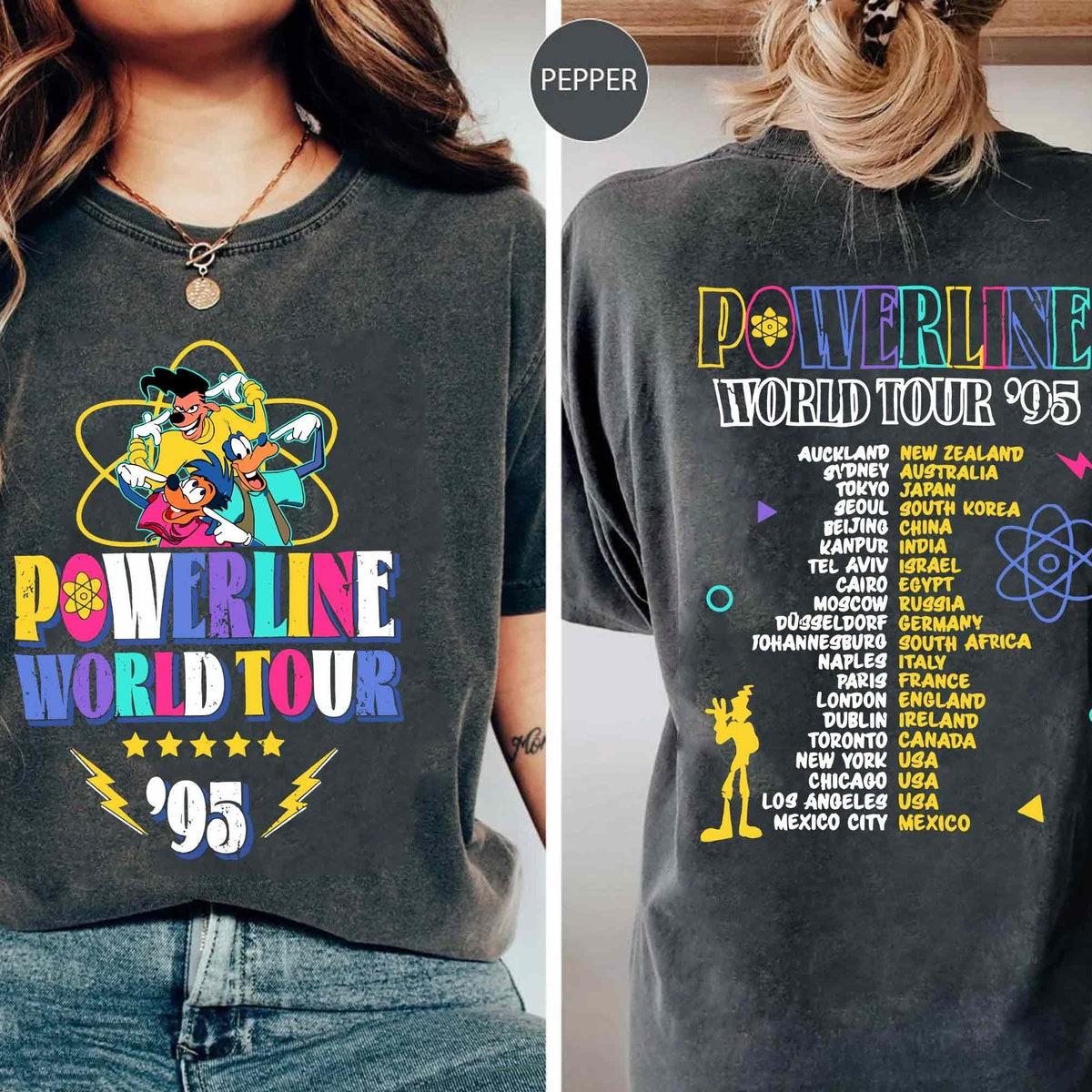 Powerline Max Goof Goofy Stand Out World Tour 95 Shirt 2