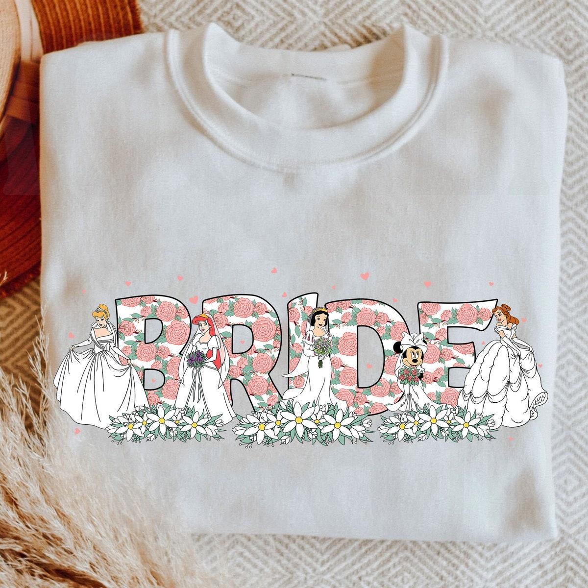 Princess Bride To Be Disney Disneyland Bachelorette Party Shirt 3