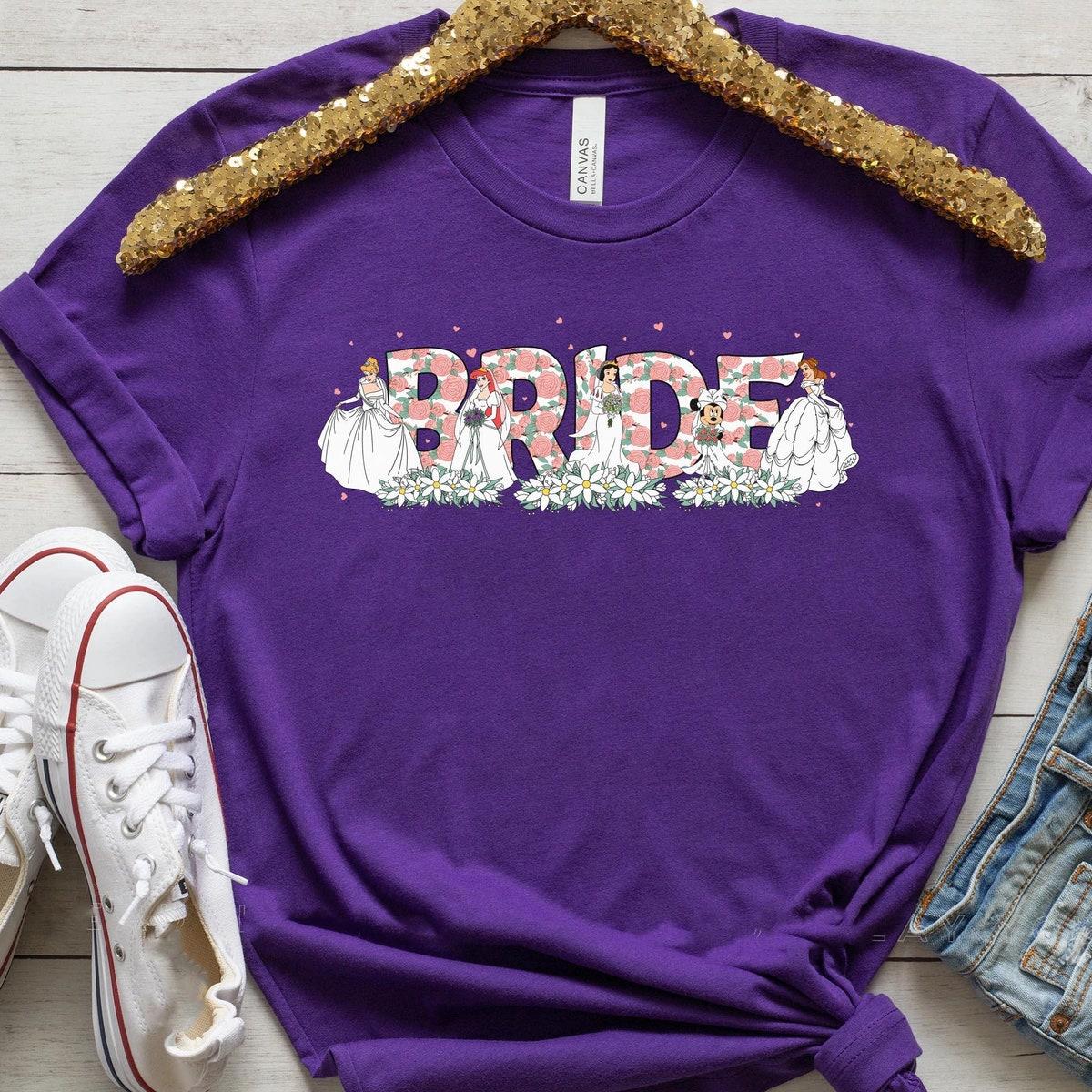 Princess Bride To Be Disney Disneyland Bachelorette Party Shirt 4