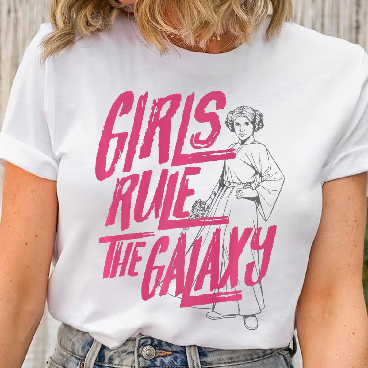 Princess Leia Girls Rule The Galaxy Sketch Star Wars Shirt 1