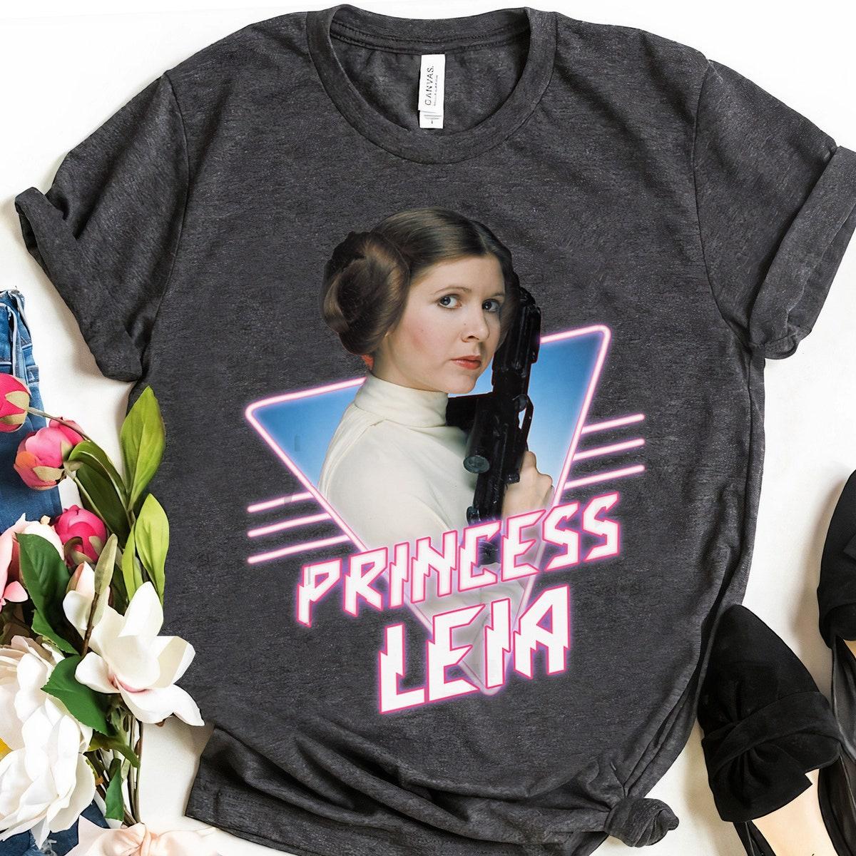 Princess Leia Pink Neon Star Wars Shirt 2