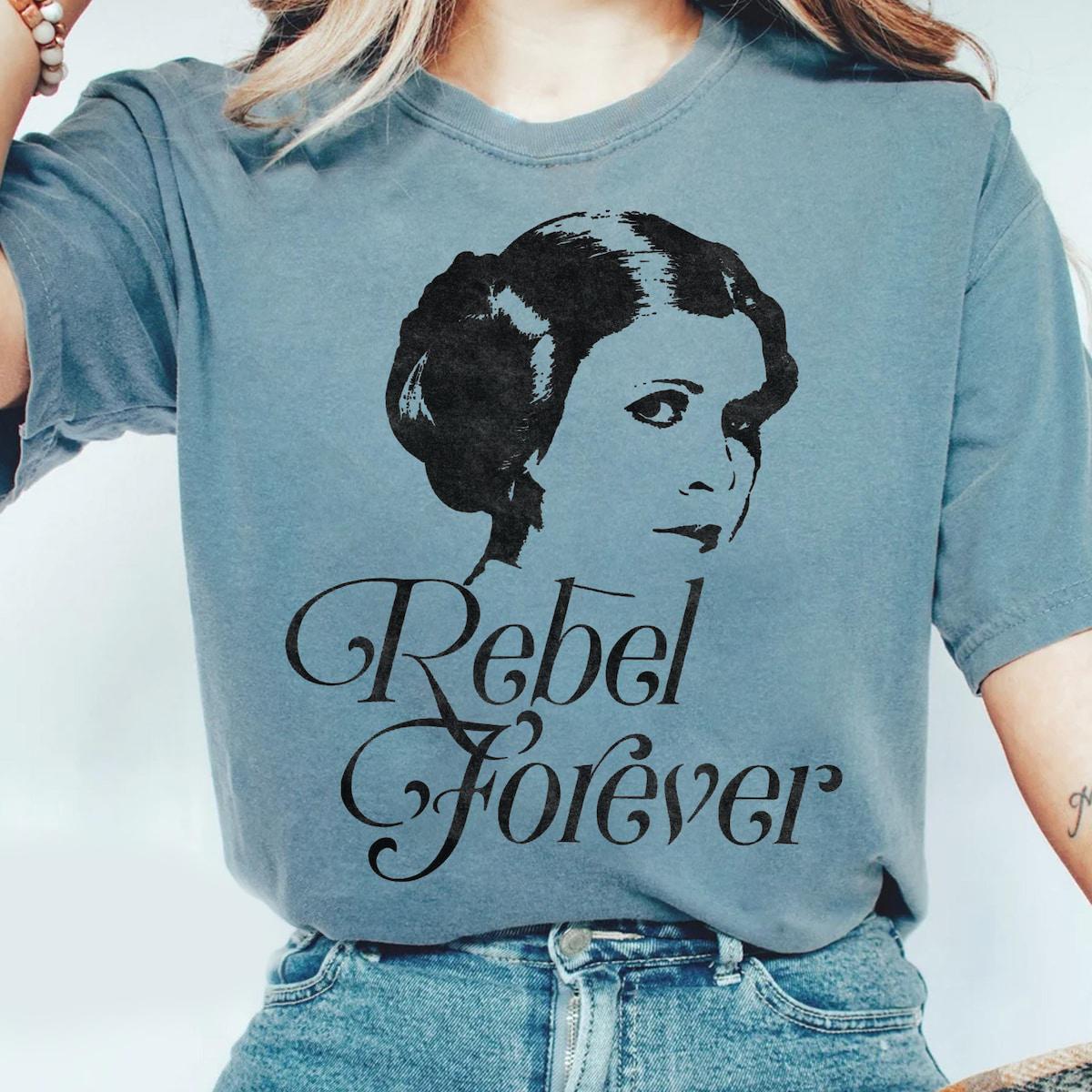 Princess Leia Rebel Forever Portrait Star Wars Shirt 3