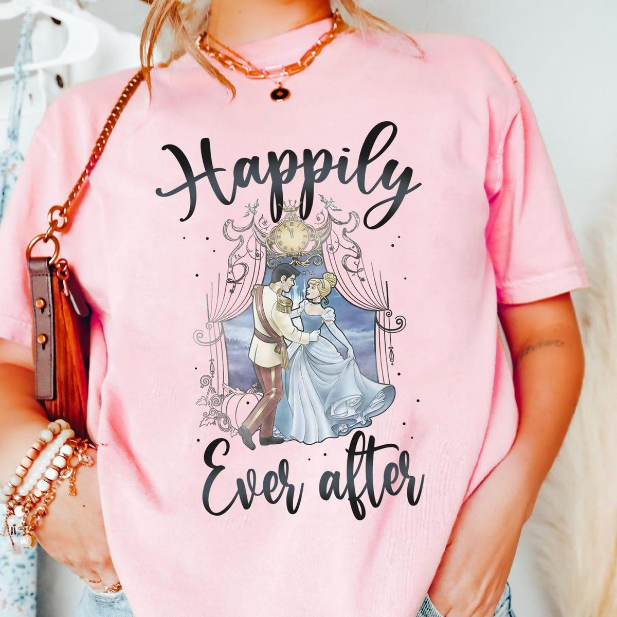 Princesses Cinderella Prince Charming Happily Ever After Shirt 3