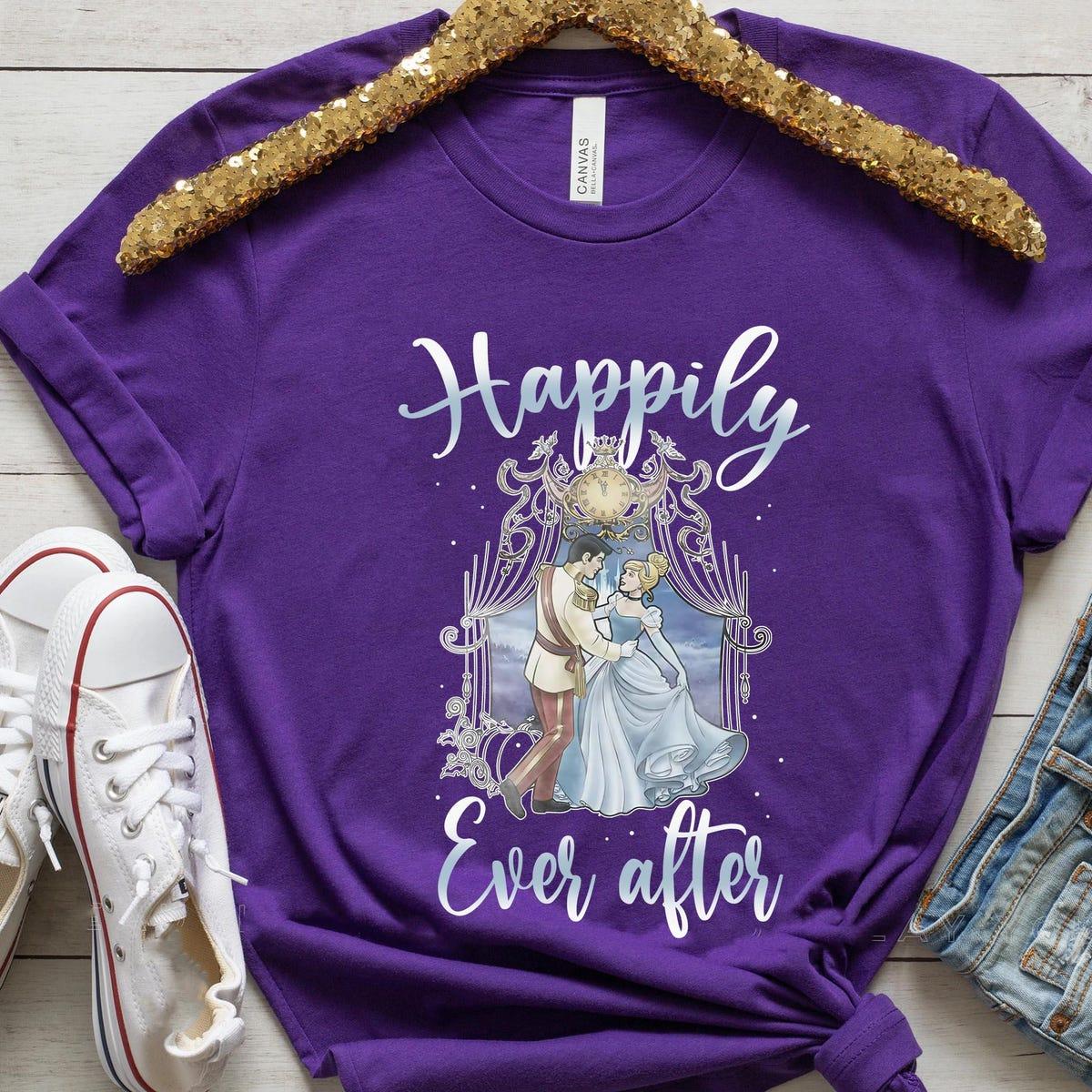 Princesses Cinderella Prince Charming Happily Ever After Shirt 4