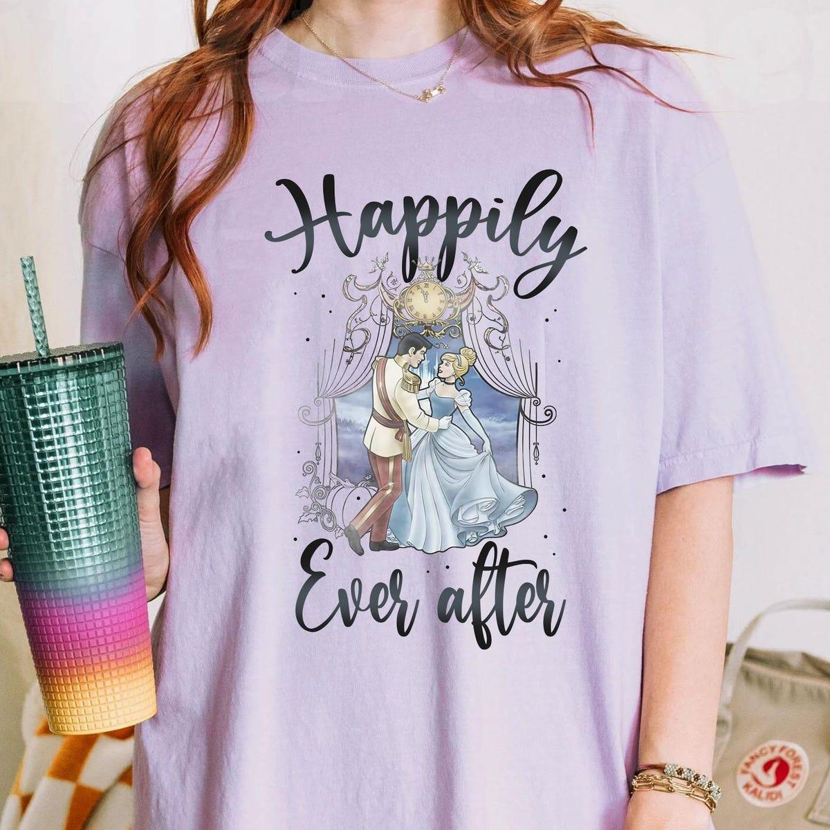 Princesses Cinderella Prince Charming Happily Ever After Shirt 5