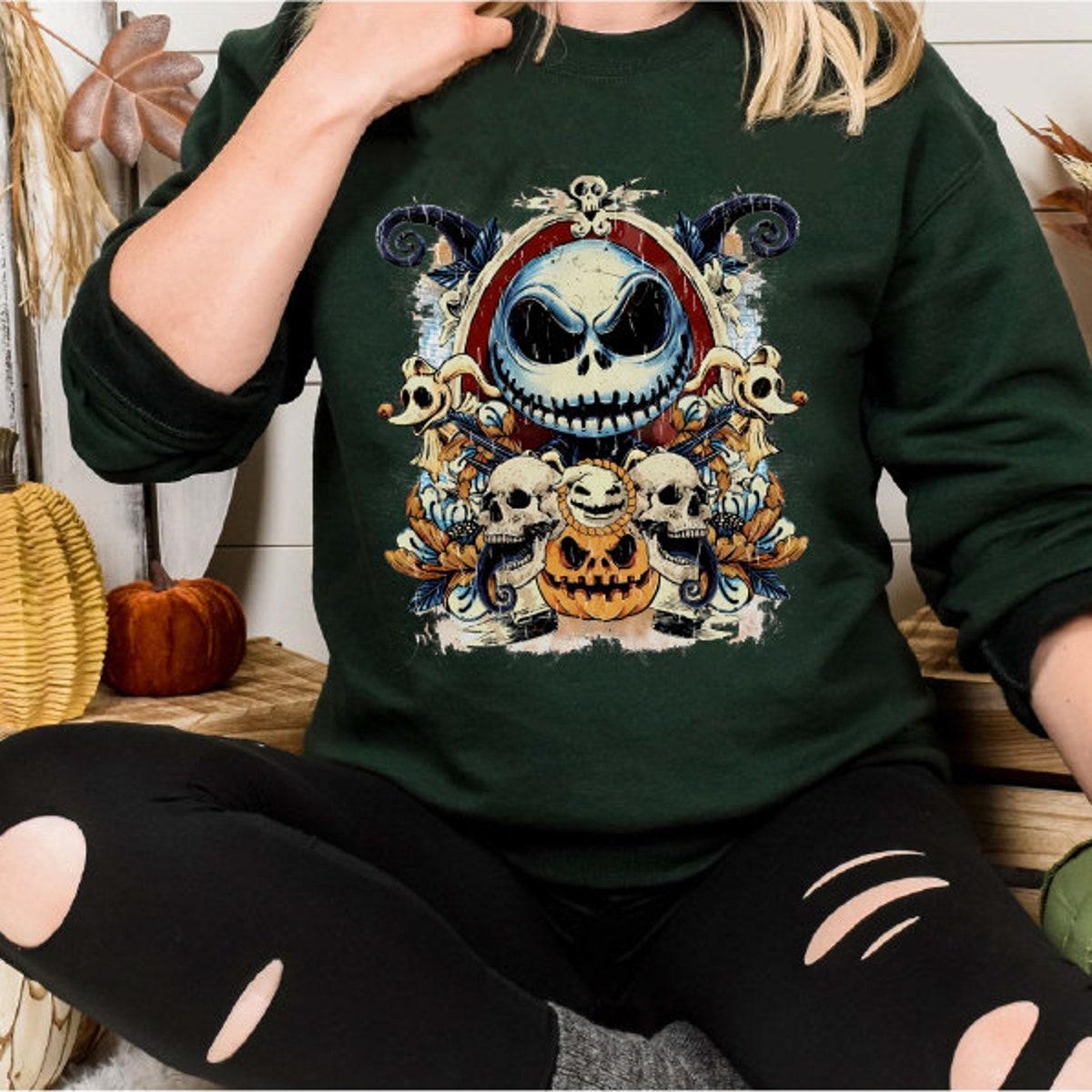 Pumpkin Skeleton Spooky Season Happy Halloween Shirt 4