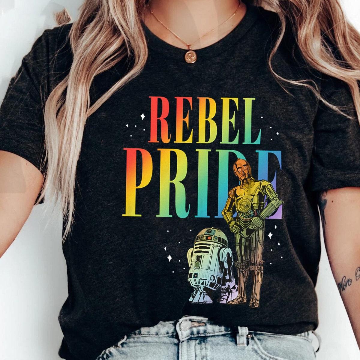 R2 d2 C 3po Rebel Pride Star Wars Lgbt Pride Month Shirt 1