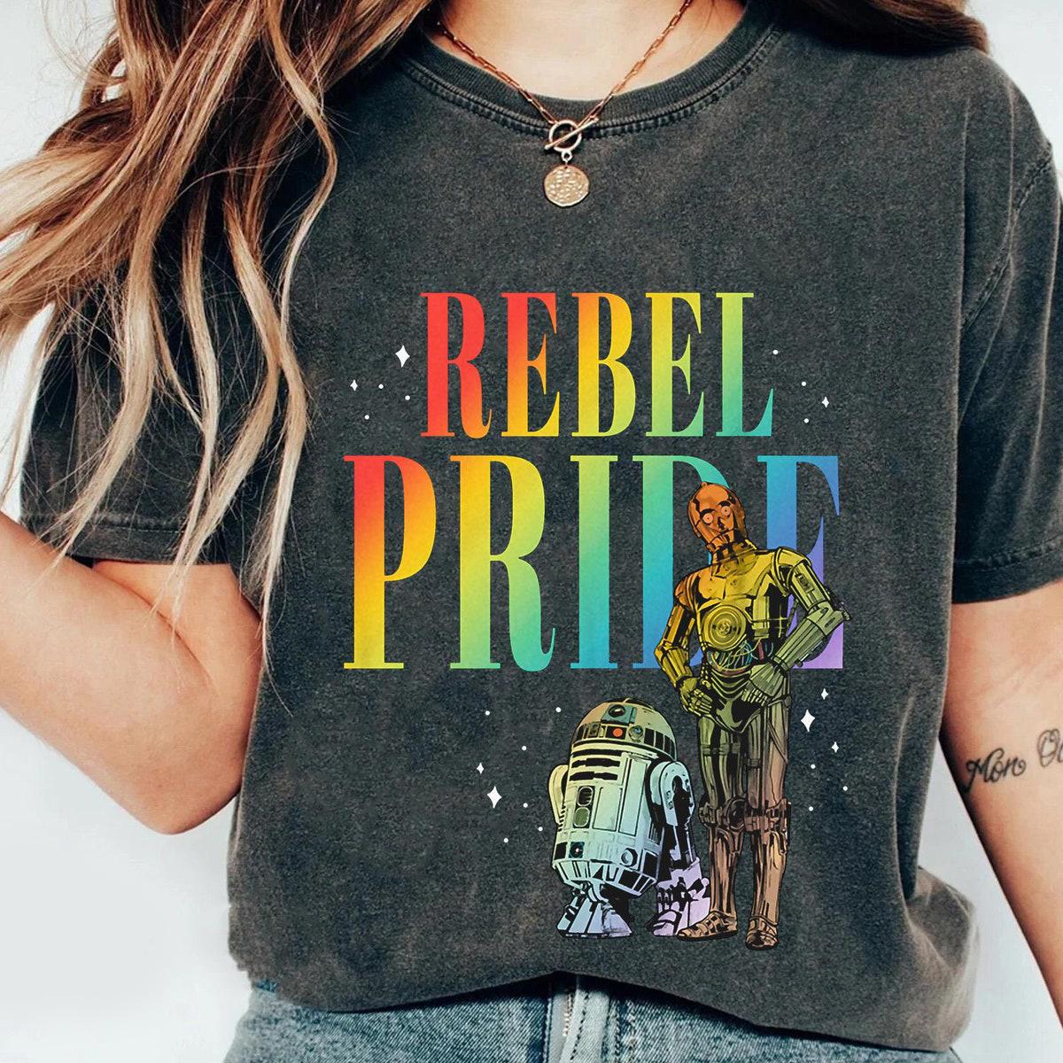 R2 d2 C 3po Rebel Pride Star Wars Lgbt Pride Month Shirt 4