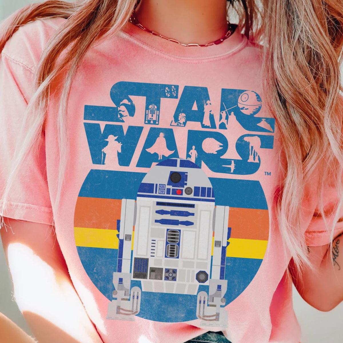 R2d2 Droids Stripes Logo Star Wars Shirt 3