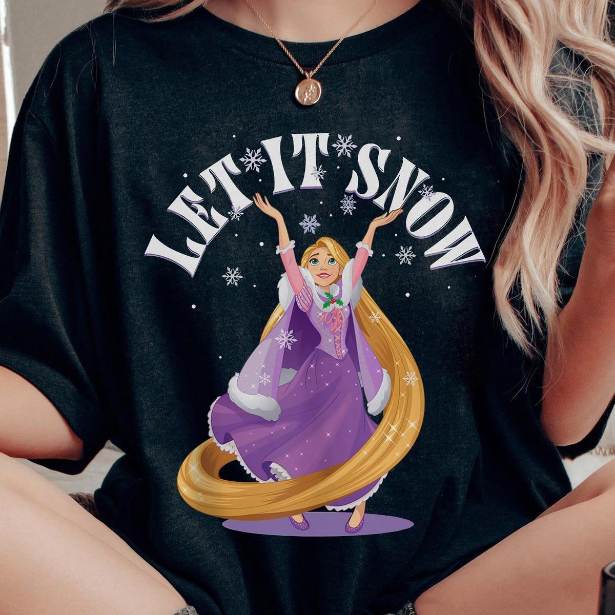 Rapunzel Princess Holiday Season Let It Snow Shirt 1