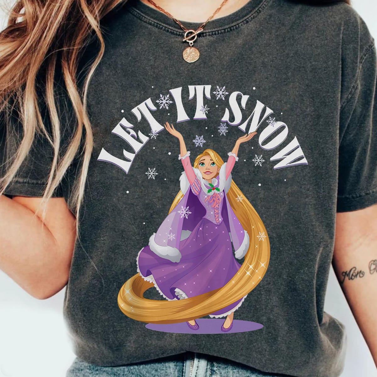 Rapunzel Princess Holiday Season Let It Snow Shirt 3