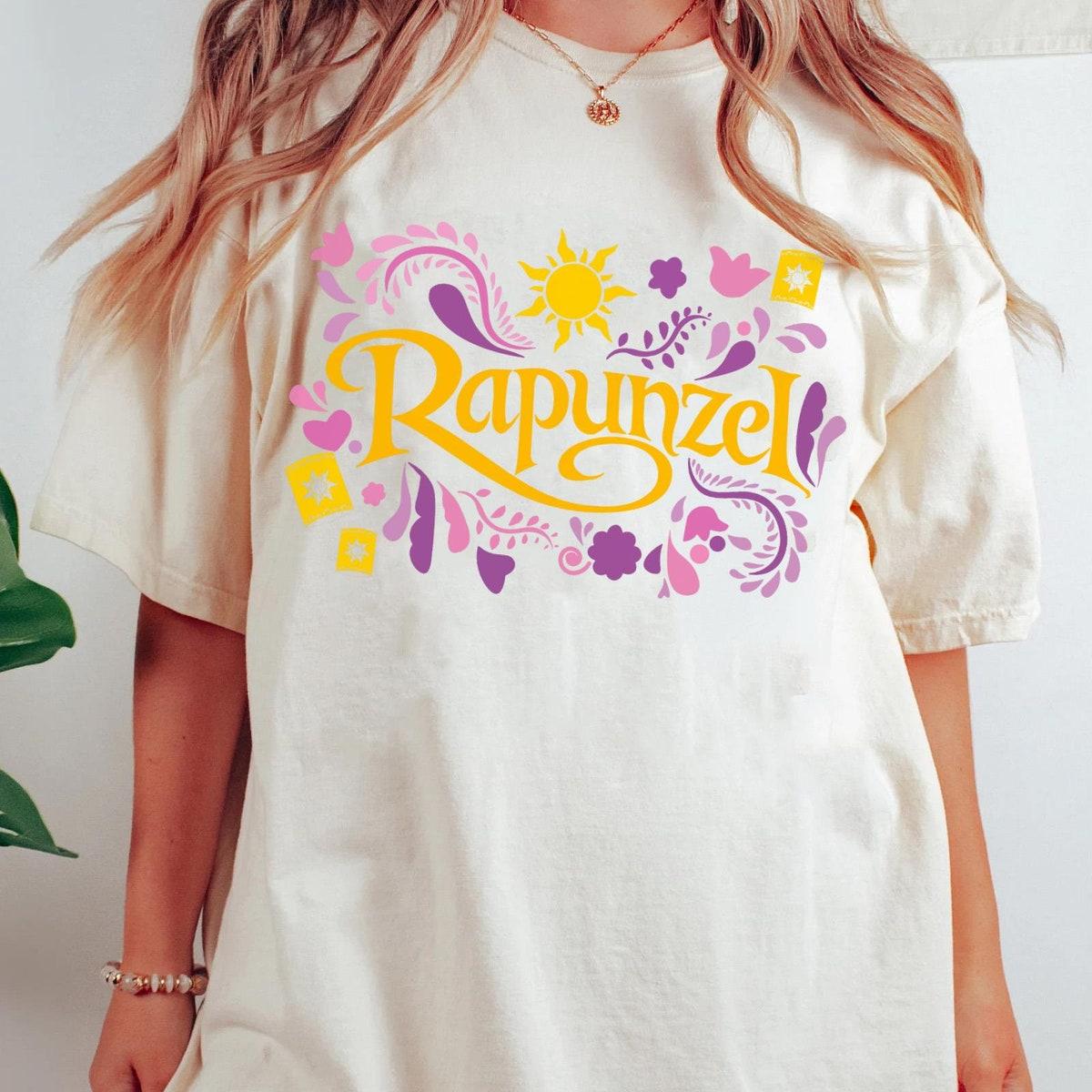 Rapunzel Tangled Sun Lantern Floral Disney Tangled Shirt 2