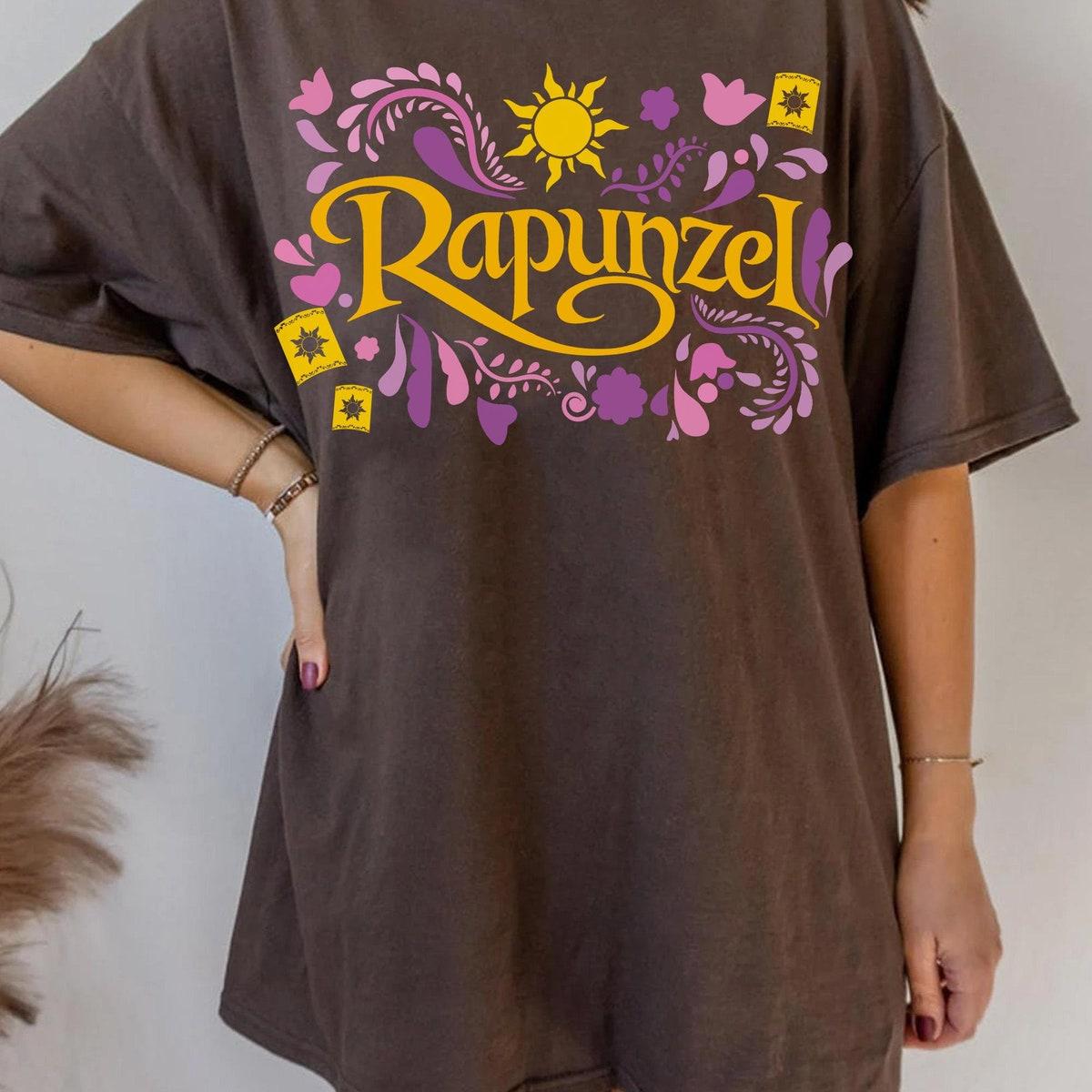 Rapunzel Tangled Sun Lantern Floral Disney Tangled Shirt 3