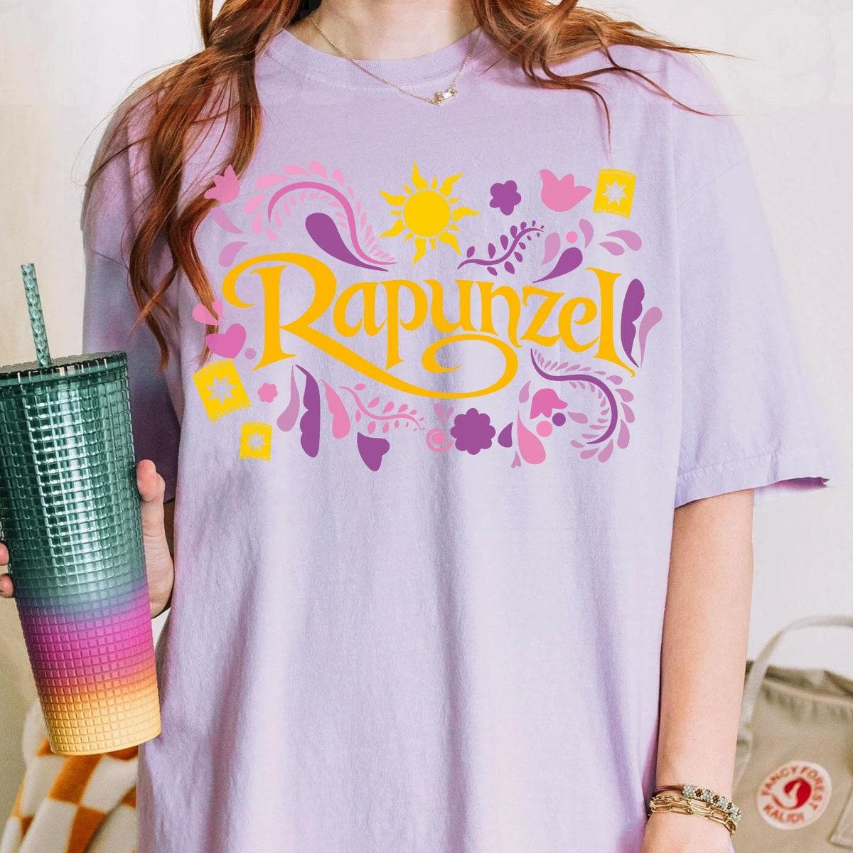 Rapunzel Tangled Sun Lantern Floral Disney Tangled Shirt 4