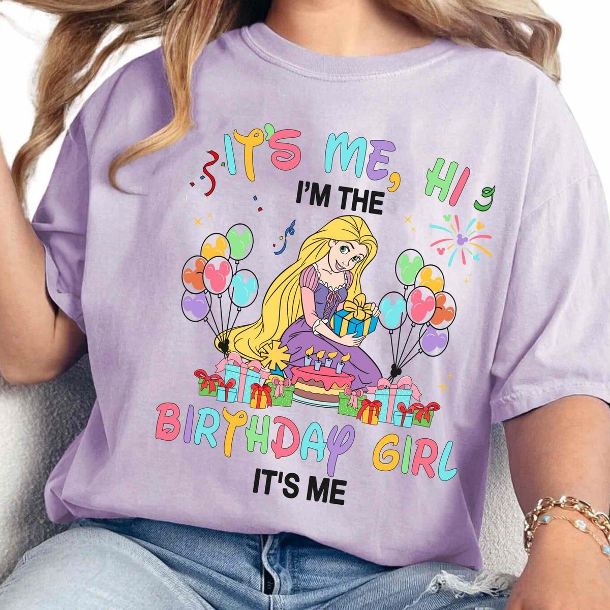 Rapunzel With Presents And Balloons I'm The Birthday Girl Shirt 4