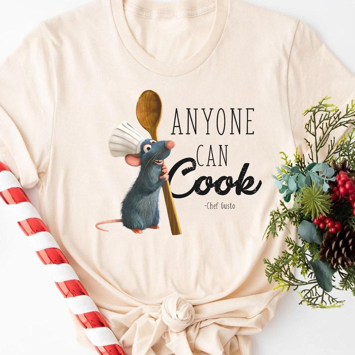 Remy Mouse Chef Anyone Can Cook Disney Ratatouille Remy Shirt 4