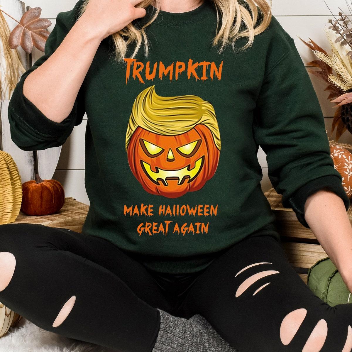 Republican Halloween Pumpkin Trumpkin Make Halloween Great Again Shirt 2